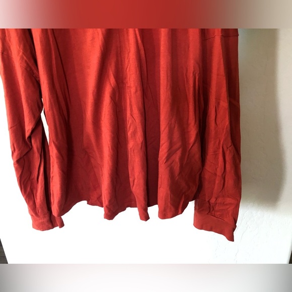 Madewell|Plus size burnt orange/rust color lightweight Crewneck sweater top•2X - Picture 4 of 11